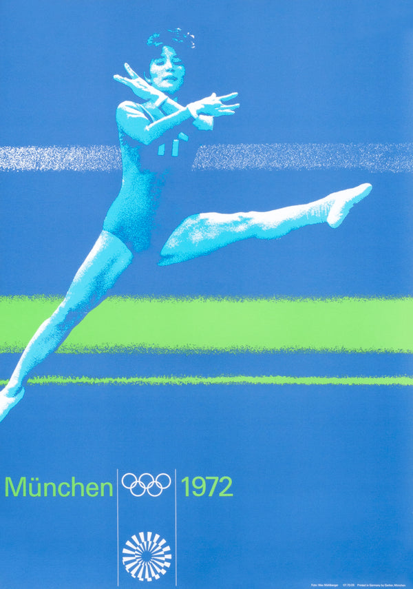 Women's Gymnastics- Munich Olympics - Authentic Vintage Poster