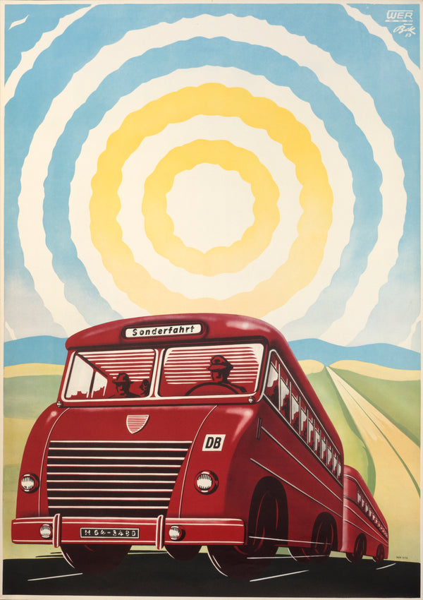 Sonderfahrt- German Federal Railways - Authentic Vintage Poster