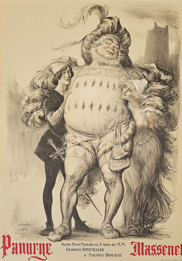 The Glutton, Operetta - Authentic Vintage Poster