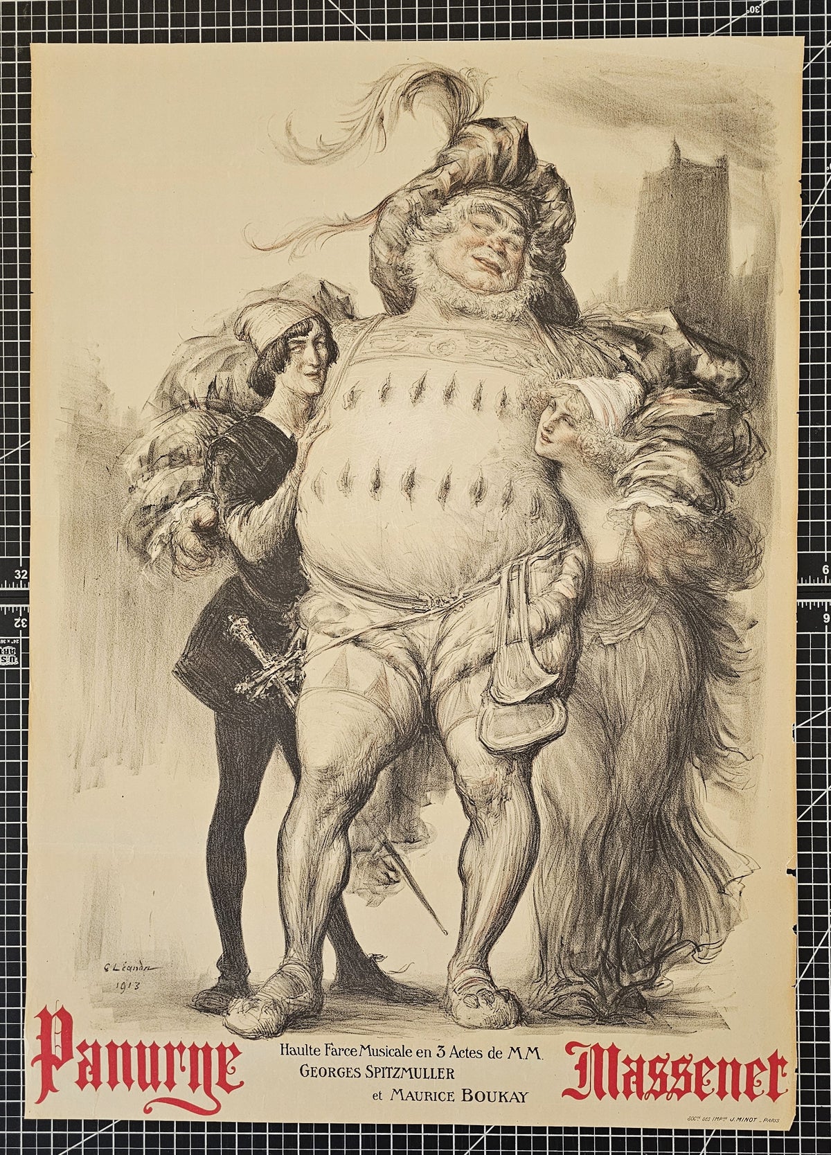 The Glutton, Operetta - Authentic Vintage Poster