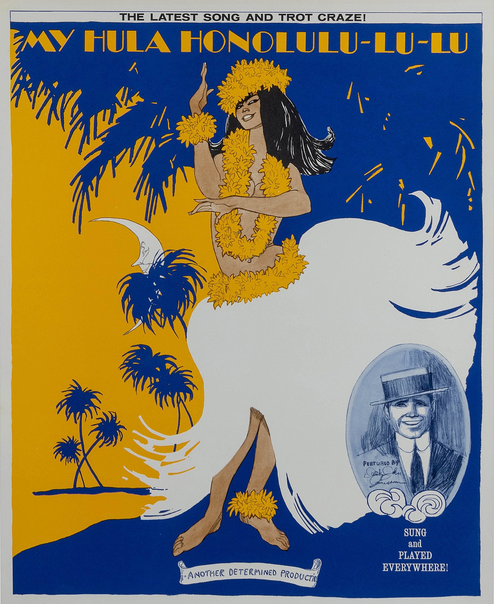 My Hula Honolulu - Authentic Vintage Poster