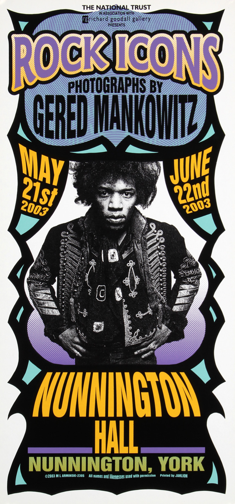 Jimi Hendrix, Rock Icons by Arminski - Authentic Vintage Poster