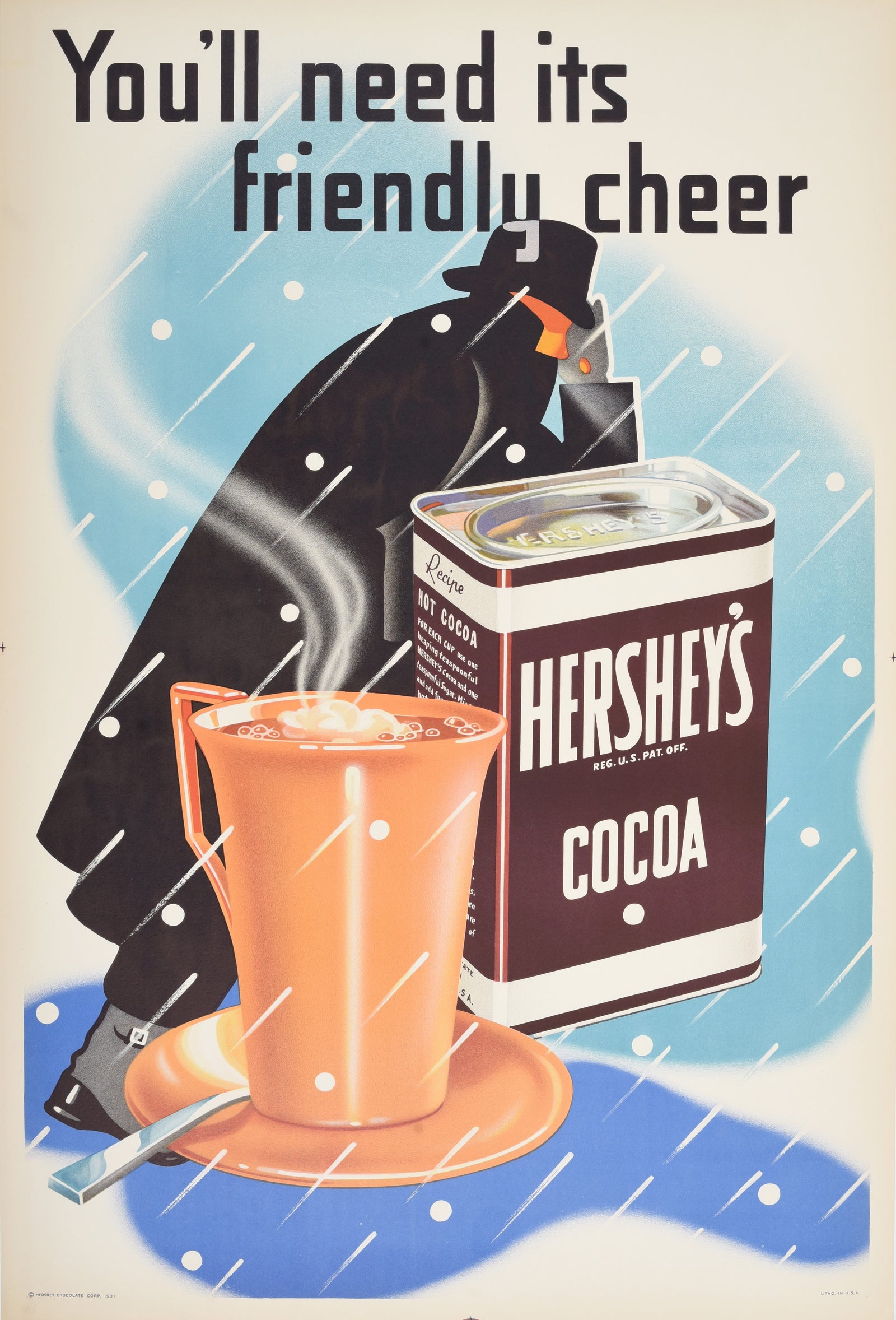 Hershey’s Cocoa - Authentic Vintage Poster