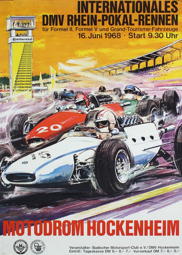 International DMV Rhine Cup - Authentic Vintage Poster