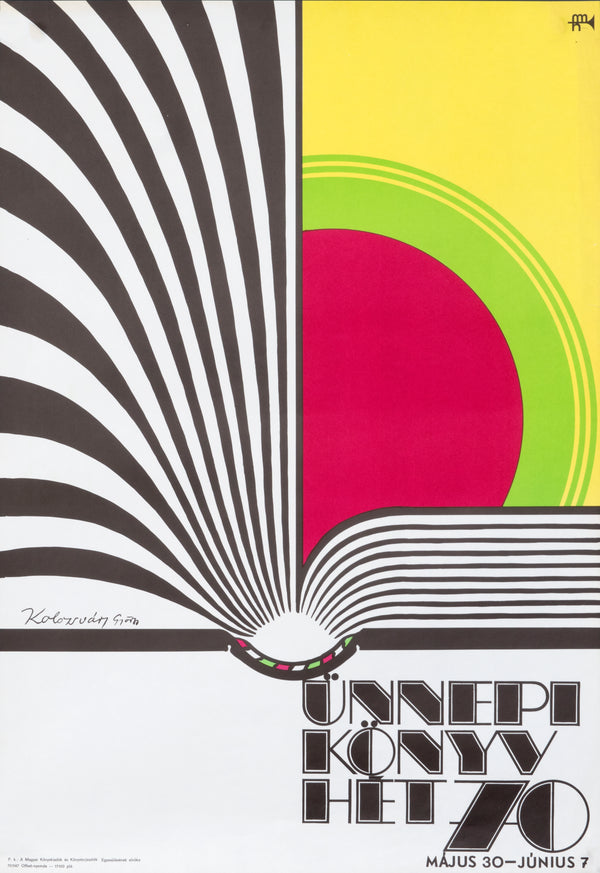 Holiday Book Week, Hungary - Authentic Vintage Poster