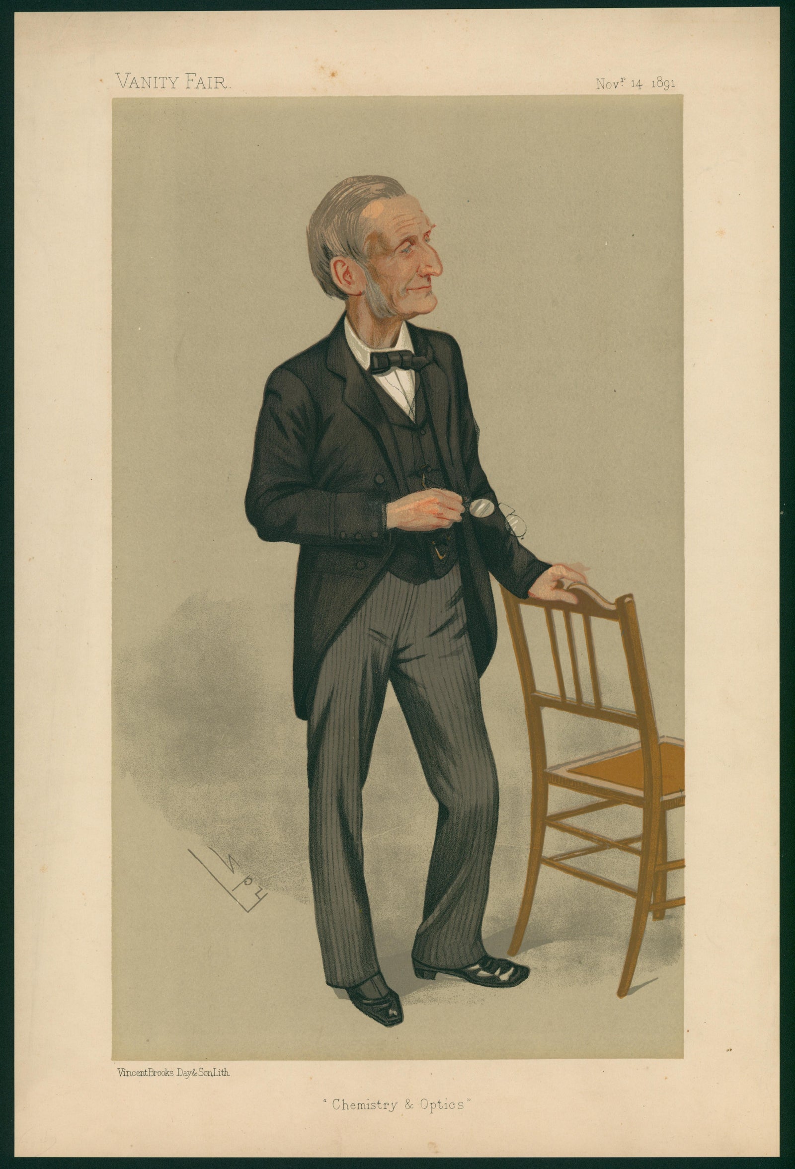 Chemistry & Optics, Men of the Day- Vanity Fair - Original Vintage Illustration