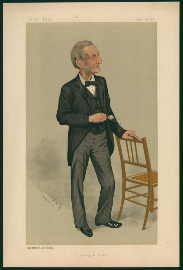 Chemistry & Optics, Men of the Day- Vanity Fair - Original Vintage Illustration