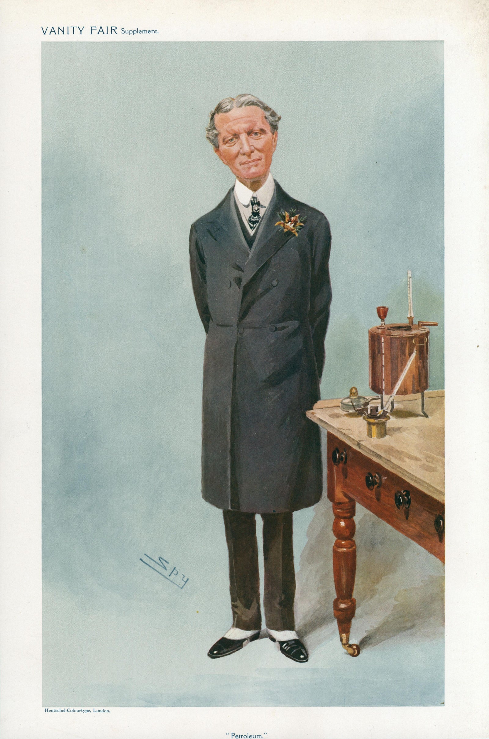 Petroleum, Men of the Day- Vanity Fair  - Original Vintage Illustration