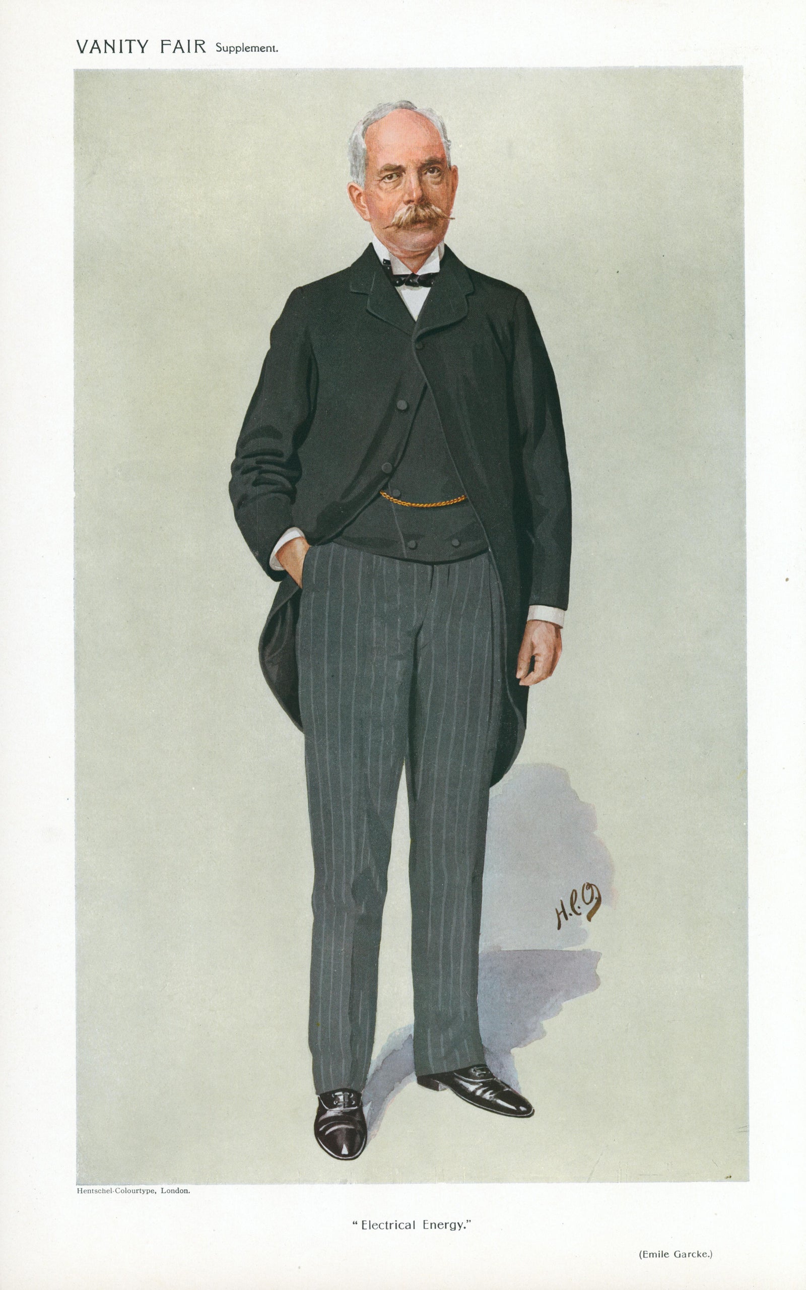 Electrical Energy, Men of the Day- Vanity Fair  - Original Vintage Illustration
