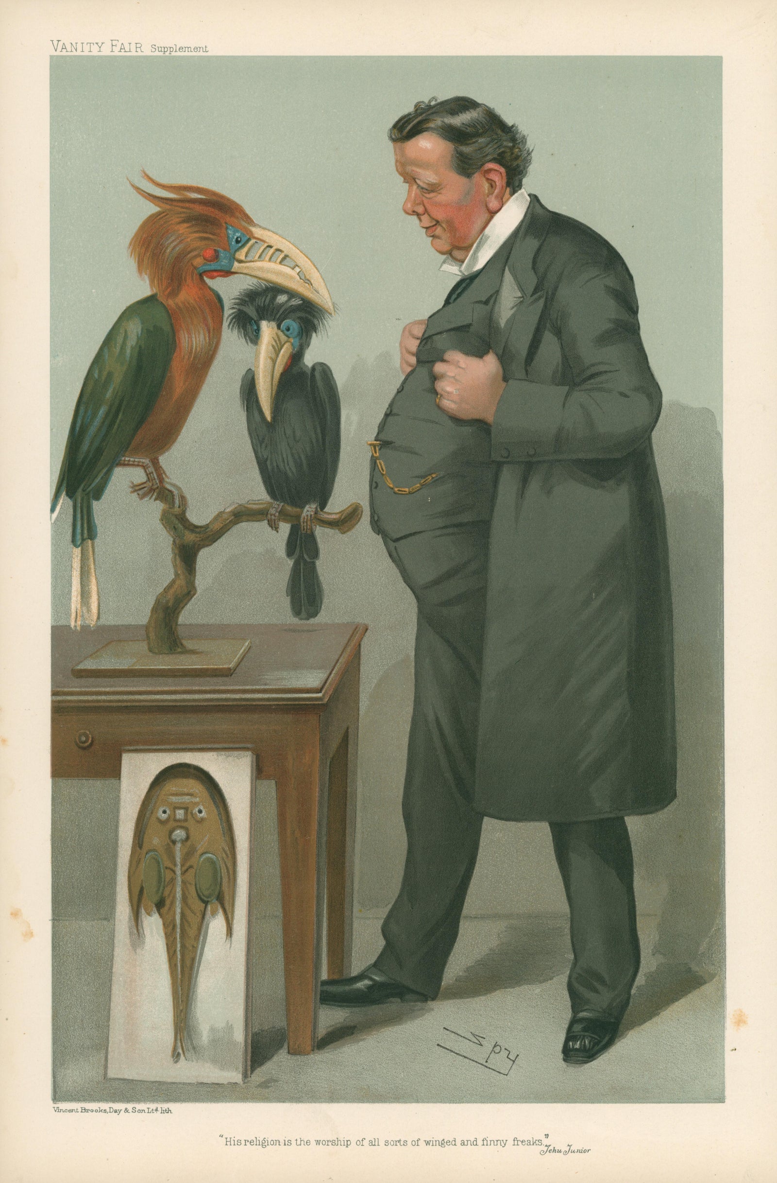 Vanity Fair Prints 19th Cent Lot of 10 Caricatures. Scientists Illustration - Authentic Vintage Posters