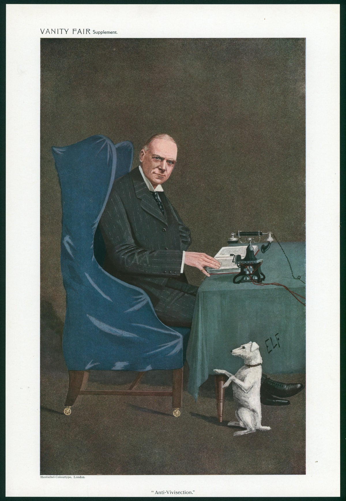 Animal Welfare, Men of the Day- Vanity Fair - Original Vintage Illustration
