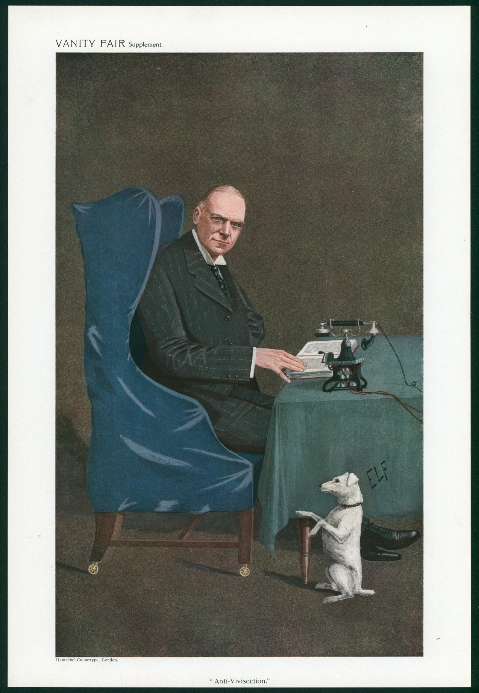 Animal Welfare, Men of the Day- Vanity Fair - Original Vintage Illustration