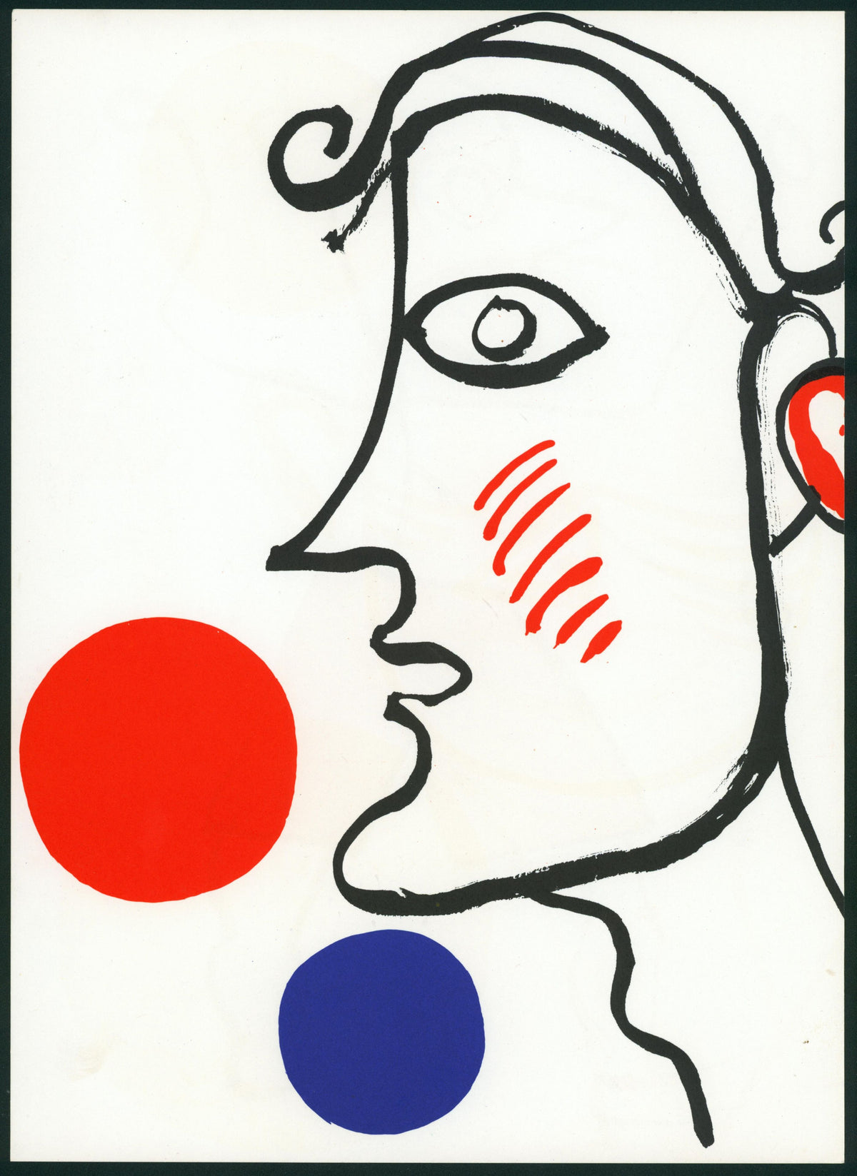 Derriere Le Mirroir by Alexander Calder (Double-Sided) - Authentic Vintage Illustration