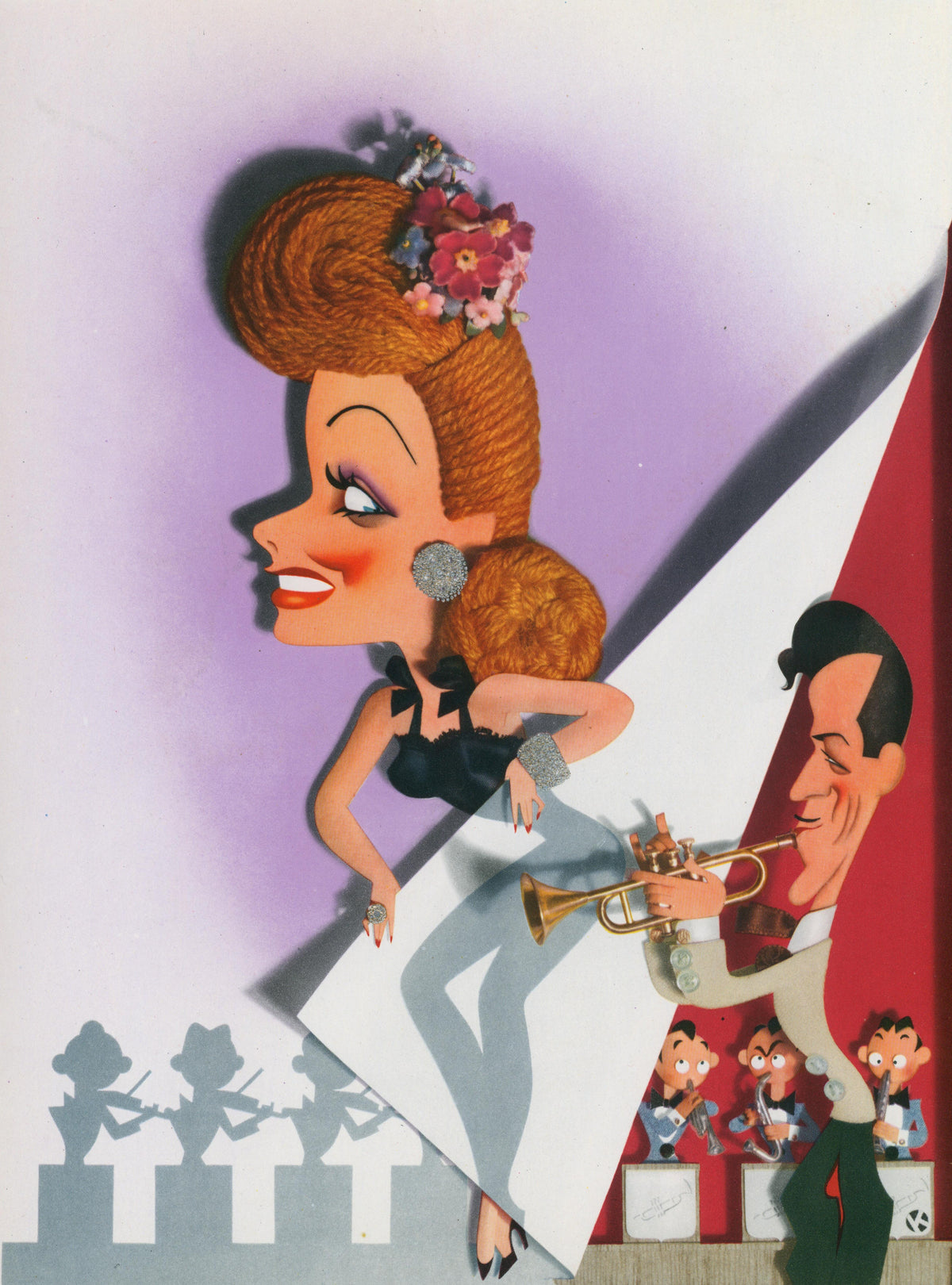 Best Foot Forward, Lucille Ball- Trade Ad - Authentic Vintage Illustration