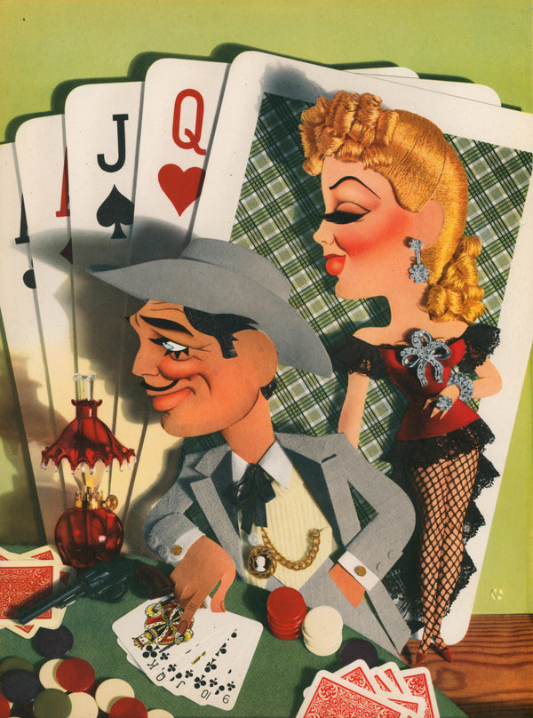 Honky Tonk, Clarke Gables- Trade Ad - Authentic Vintage Illustration