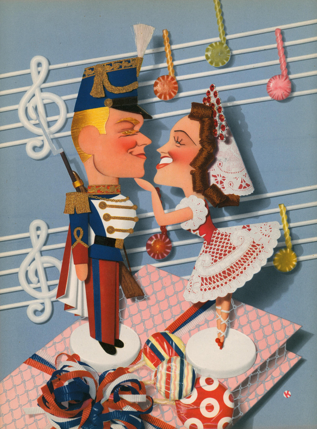 The Chocolate Soldier- Trade Ad - Authentic Vintage Illustration