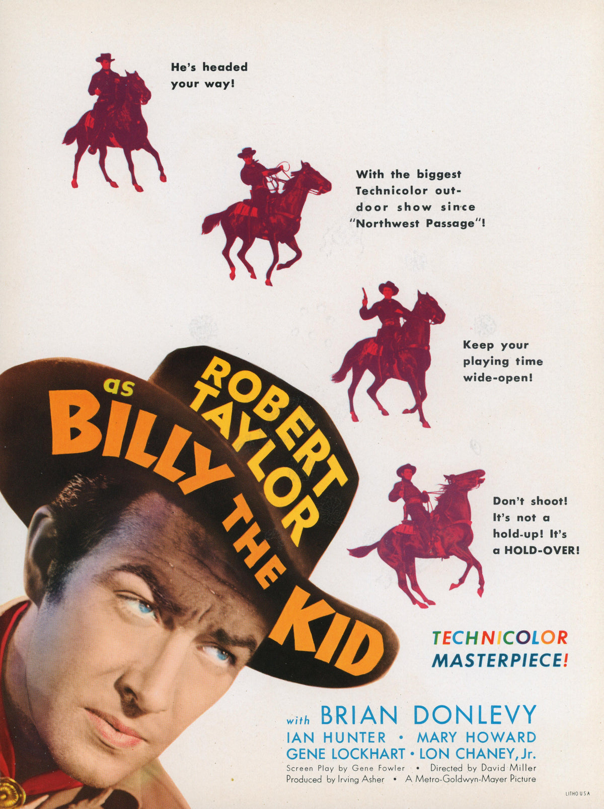 Billy the Kid- Trade Ad - Authentic Vintage Illustration