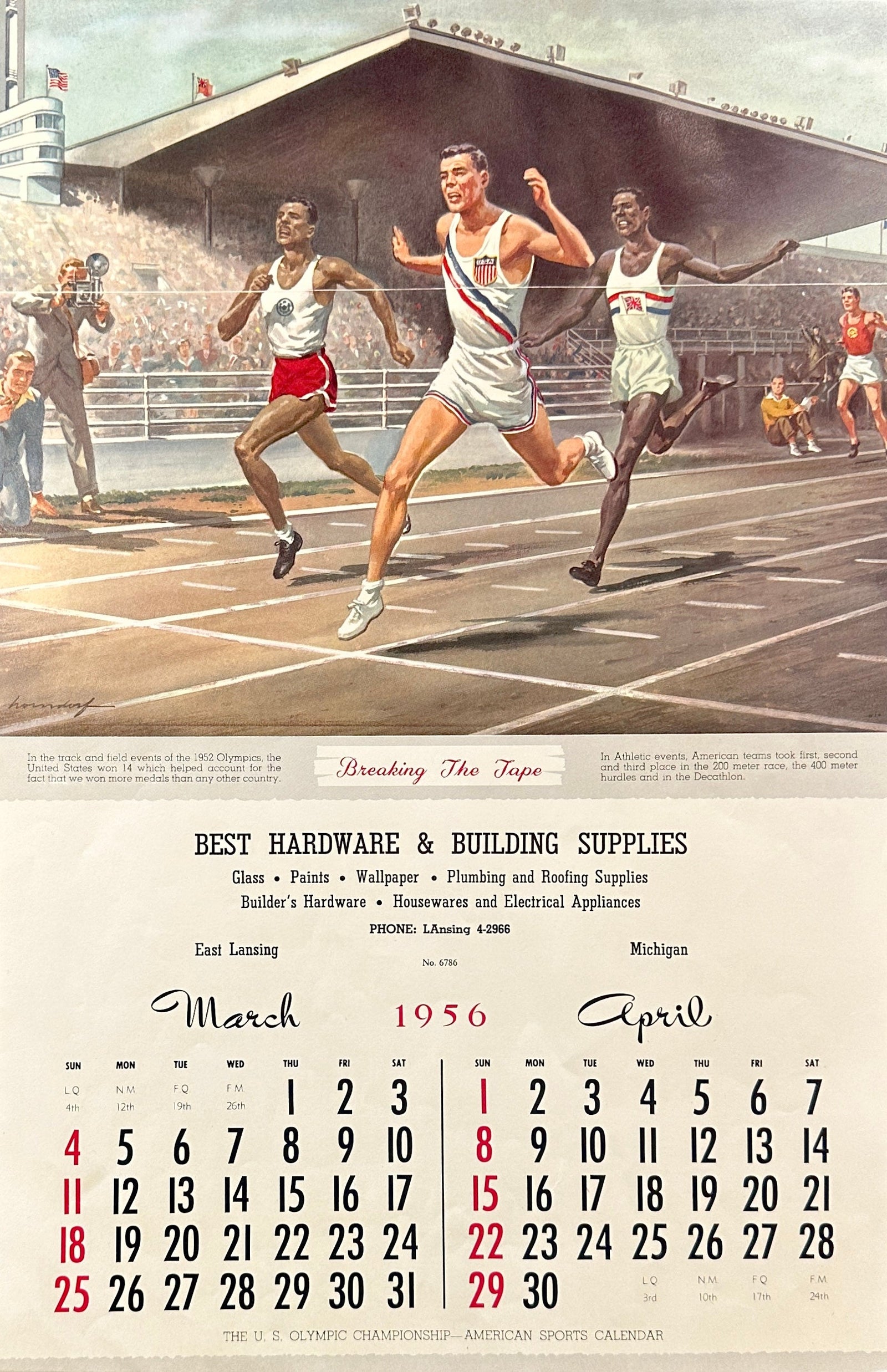 Olympic Sport Calendar - Lot f11c6013-a227-4ed7-83f9-0a8fbc869eed - Image 1