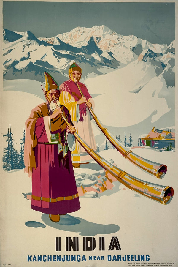 India Tourism - Authentic Vintage Poster