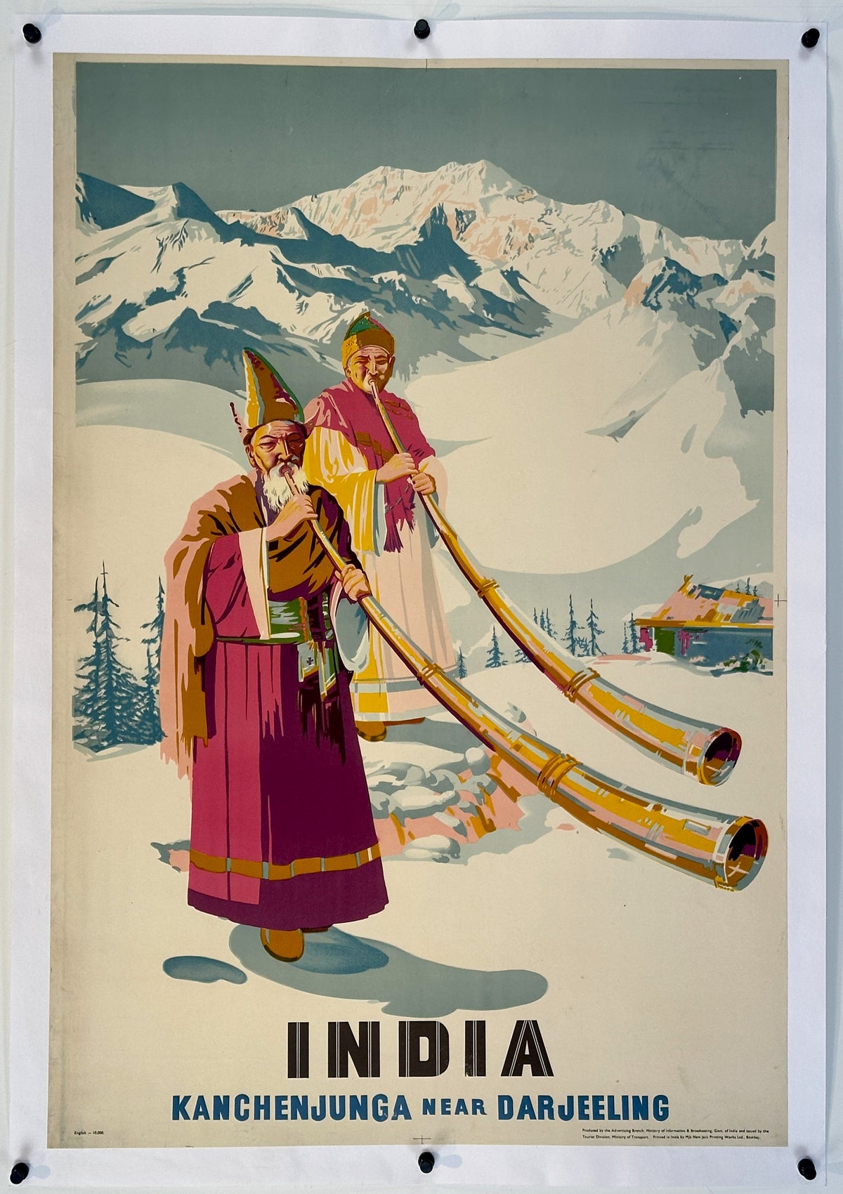 India Tourism - Authentic Vintage Poster