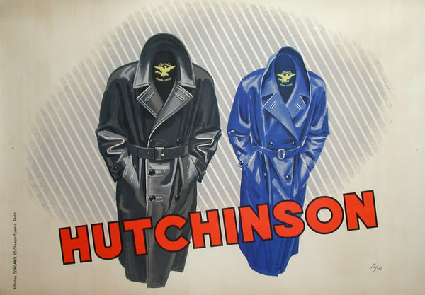 Hutchinson Coats - Authentic Vintage Poster