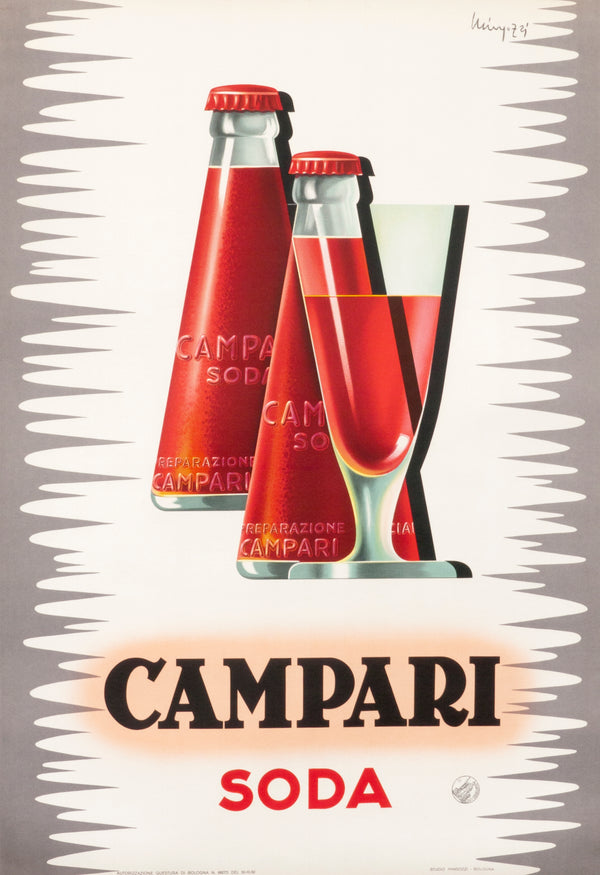 Campari Soda by Giovanni Mingozzi - Authentic Vintage Poster