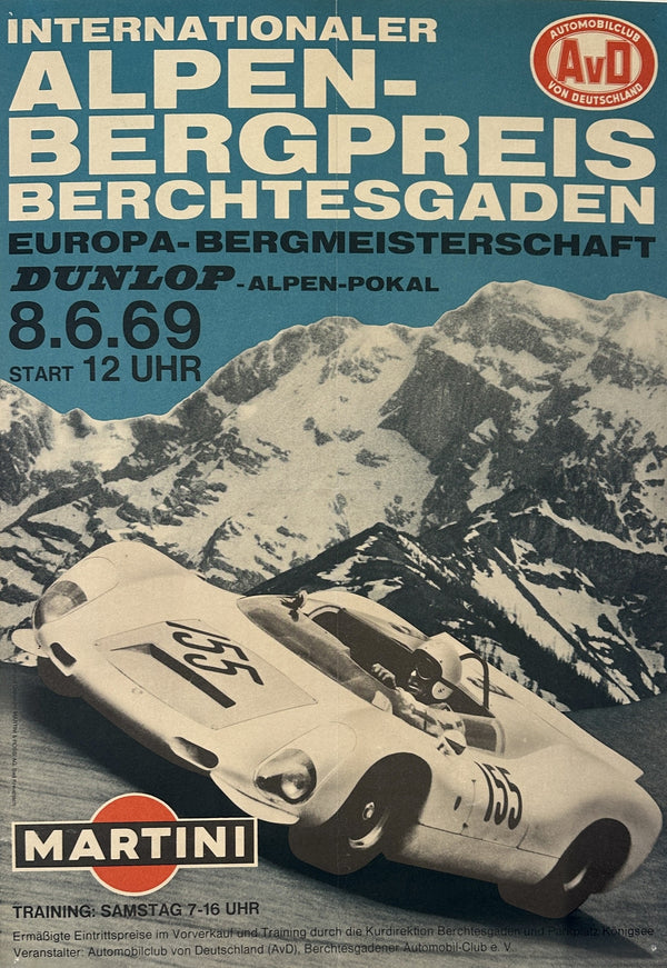 Alpen-Bergpreis Race, Martini - Authentic Vintage Poster