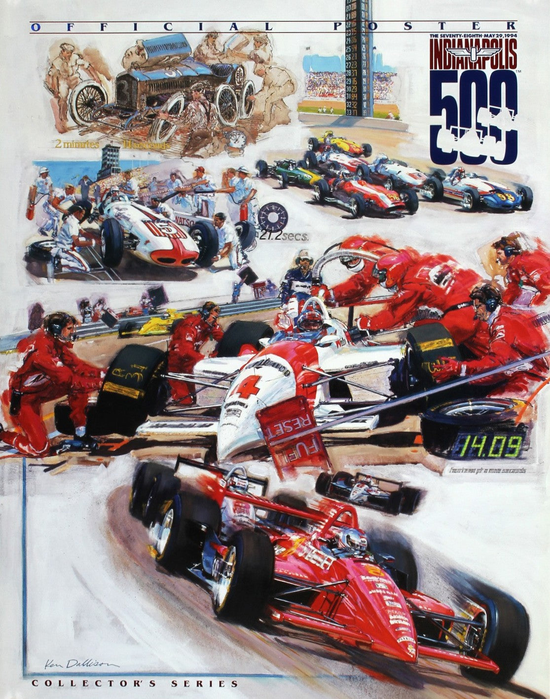 Indy 500, Collector's Series - Authentic Vintage Poster