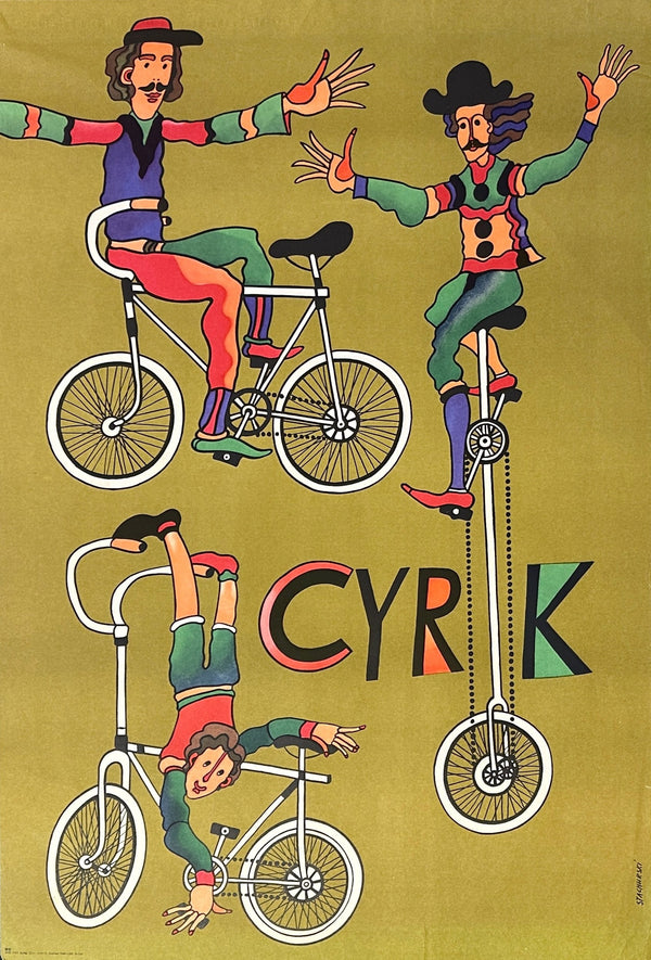 Cyrk Acrobats by Stachurski - Authentic Vintage Poster