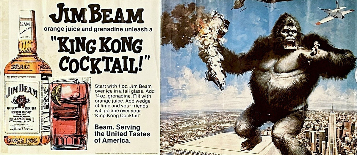 Jim Bean, King Kong Cocktail - Authentic Vintage Poster