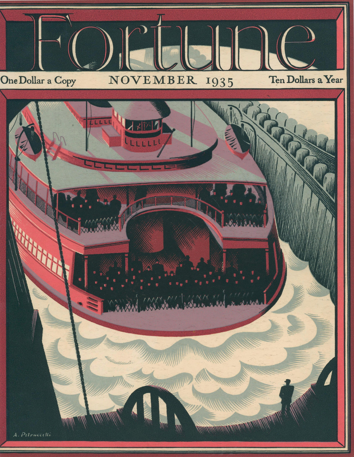 The Ferry- Fortune Landing - Authentic Vintage Cover Art
