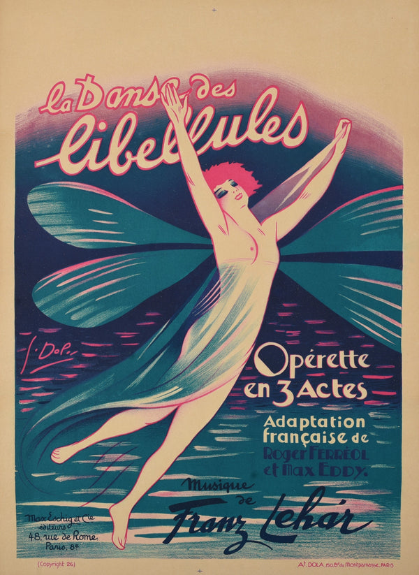 Dance of the Dragonflies - Authentic Vintage Poster