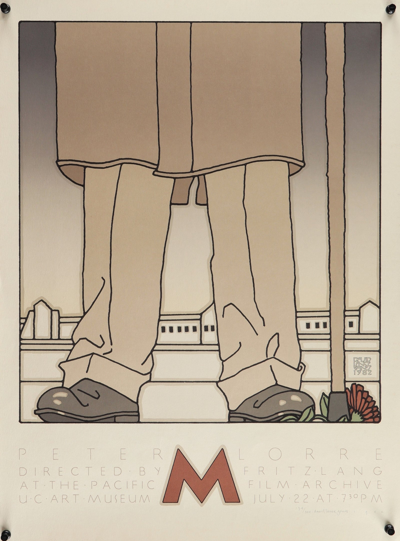 M- Fritz Lang, Signed #194/300 - Authentic Vintage Poster