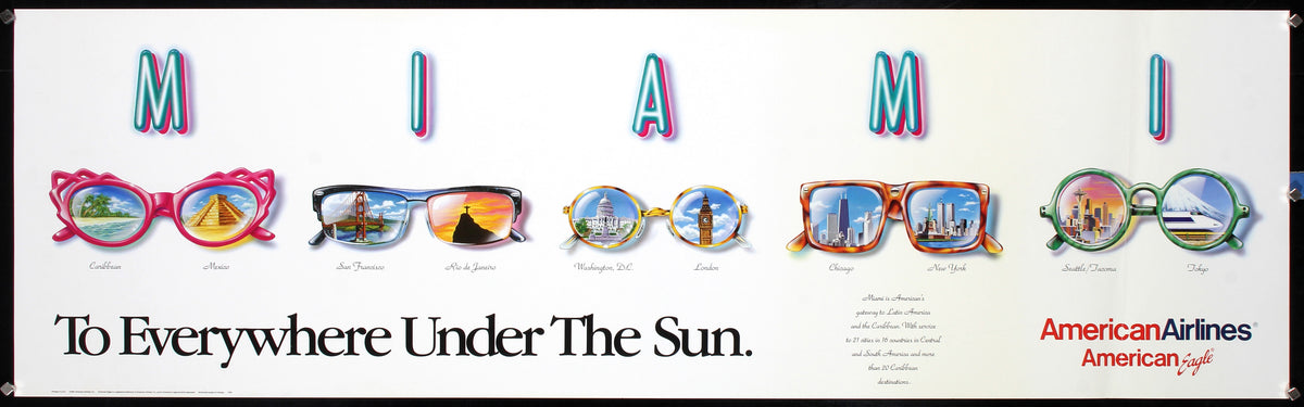 American Airlines - Miami - To Everywhere Under The Sun by Anonymous, 1991