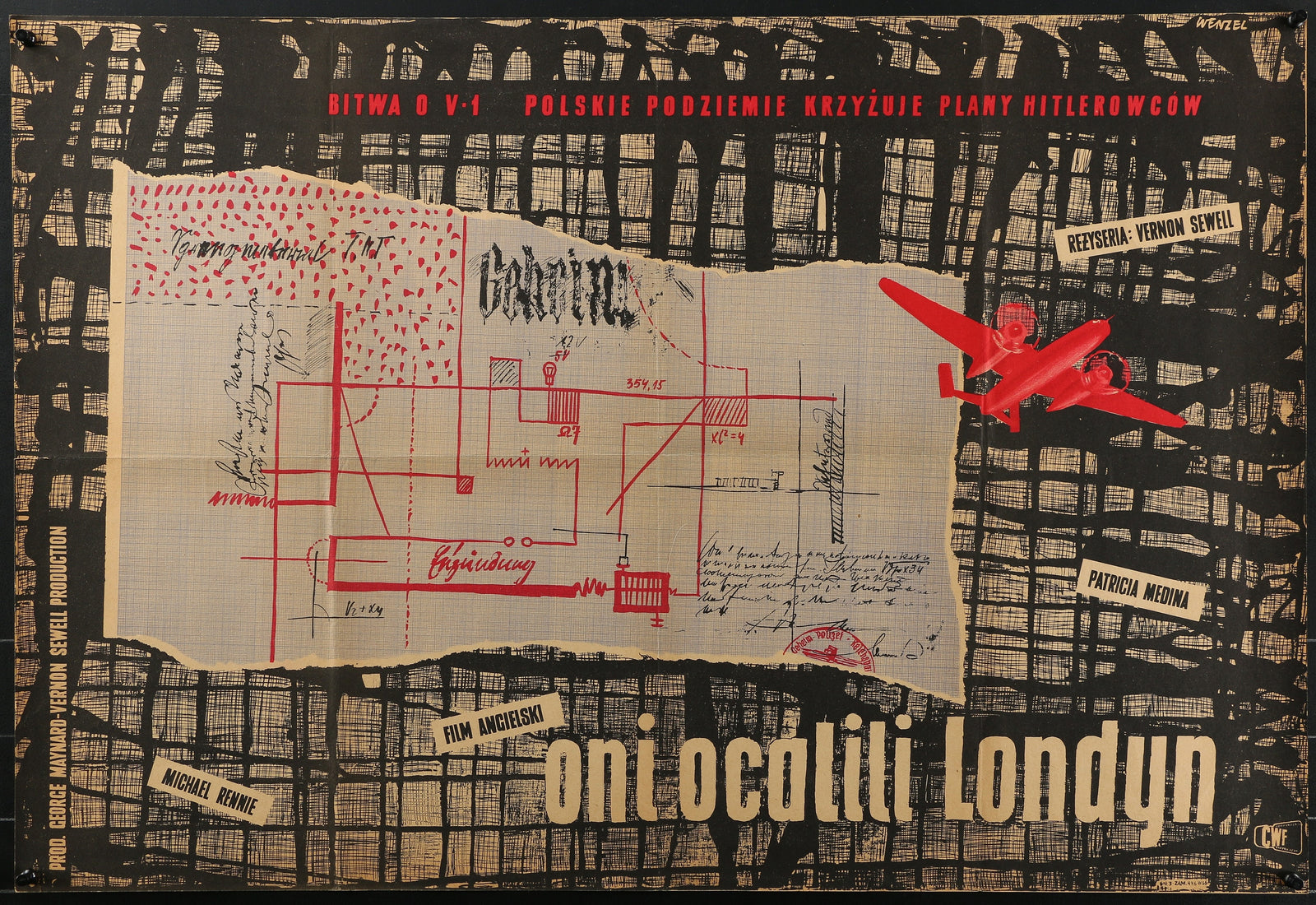 Missiles from Hell- Polish Release - Authentic Vintage Poster