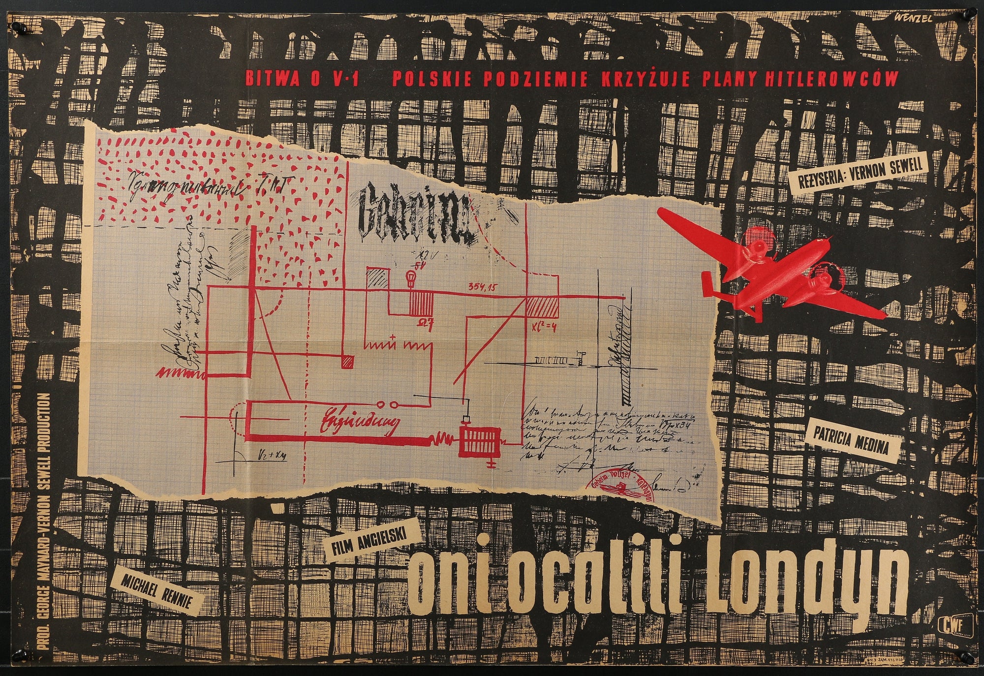 Missiles from Hell- Polish Release - Authentic Vintage Poster