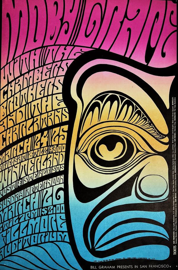 Moby Grape & Charlatans, BG-56 - Authentic Vintage Poster