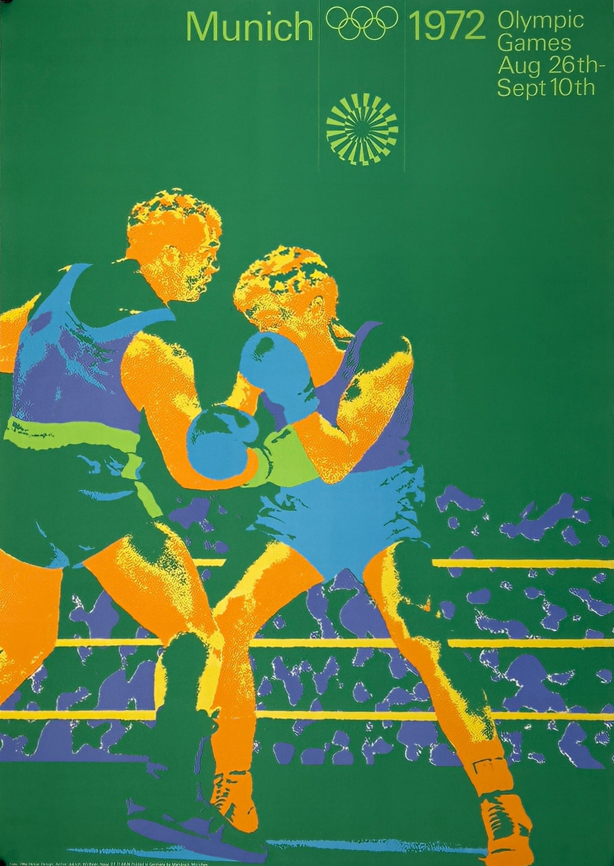 Boxing- Munich Olympics - Authentic Vintage Poster
