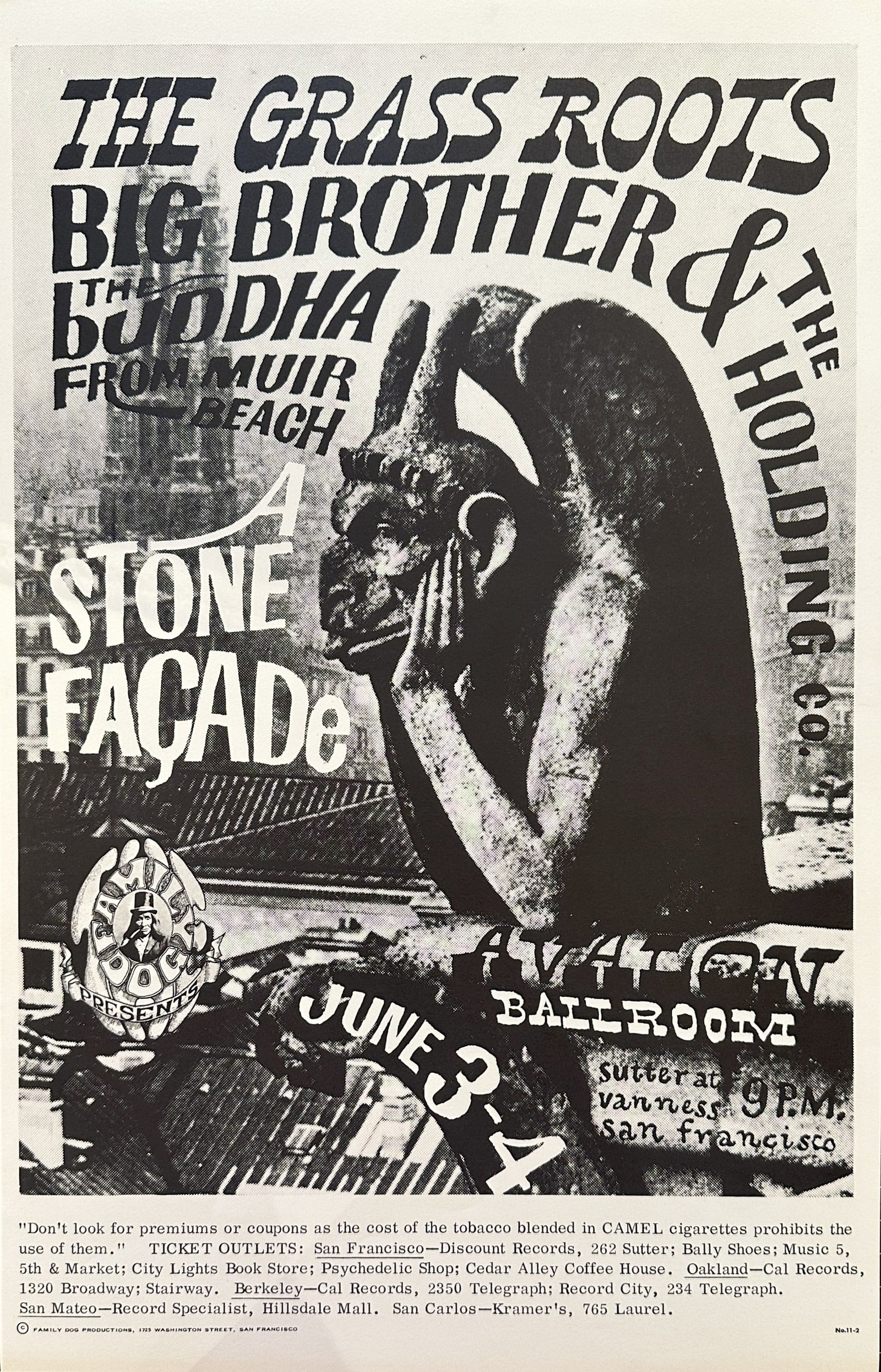 Grass Roots & Big Brother Holding Co (FD-11-1) - Original Vintage Poster