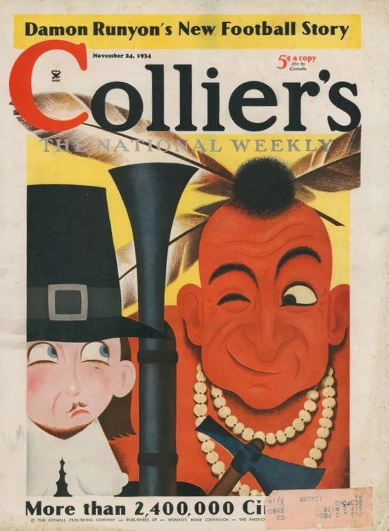 Thanksgiving- Collier&#39;s Magazine - Authentic Vintage Cover Art