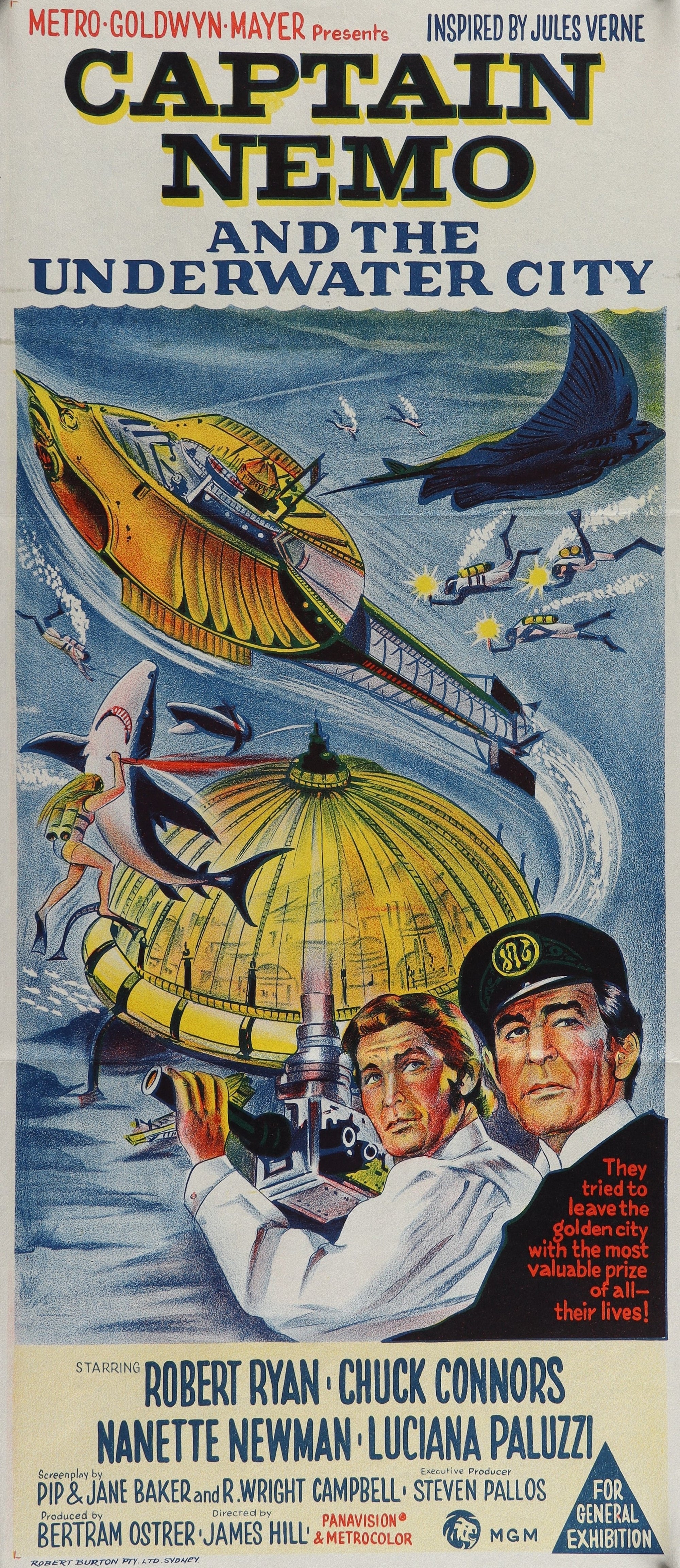 Captain Nemo and the Underwater City - Authentic Vintage Poster