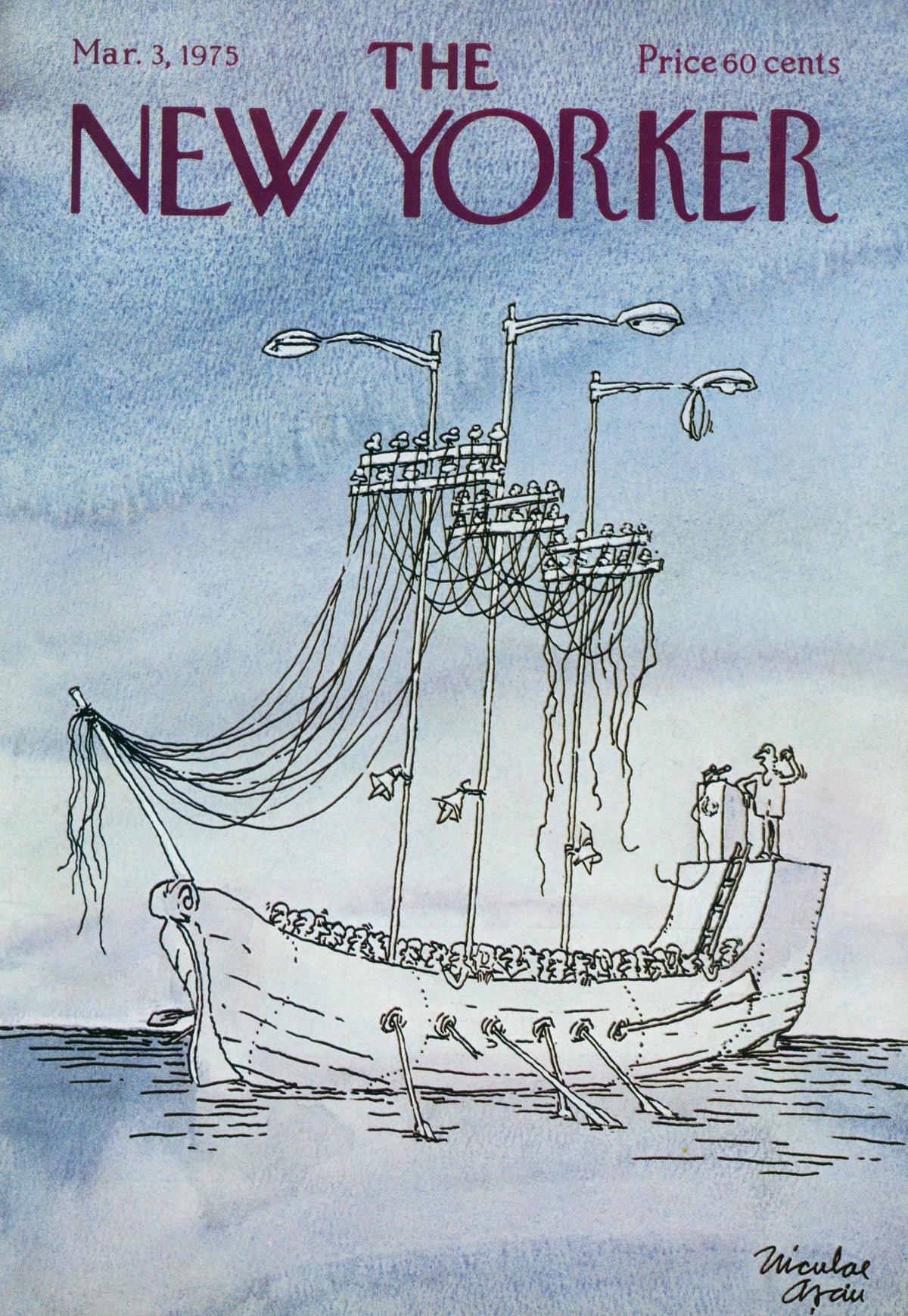 Sea Voyagers- The New Yorker - Authentic Vintage Cover Art