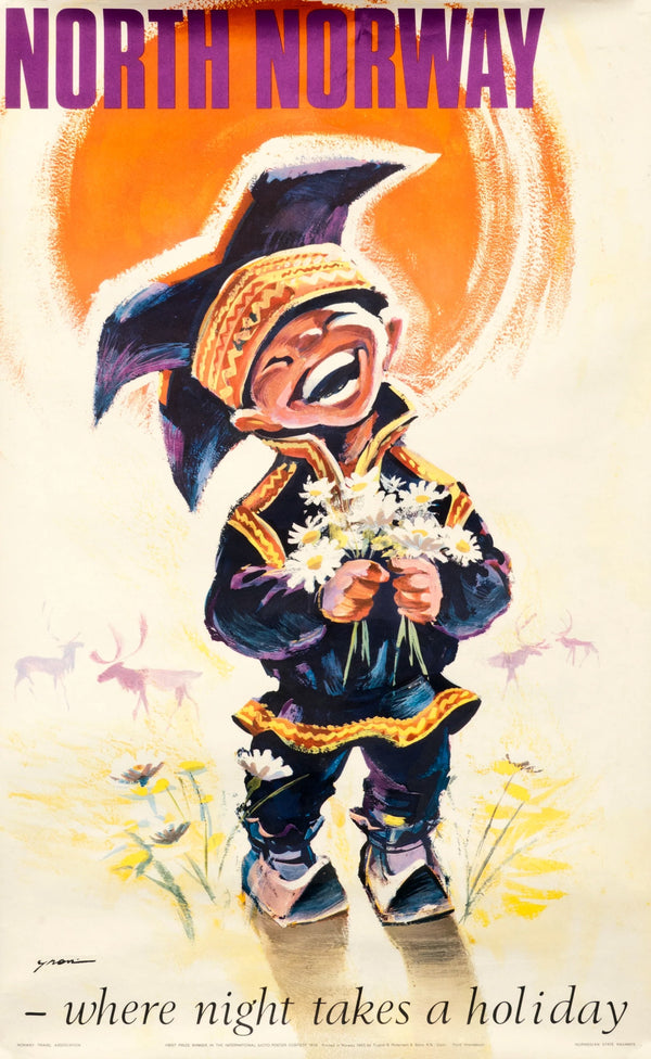 North Norway, SAS - Authentic Vintage Poster