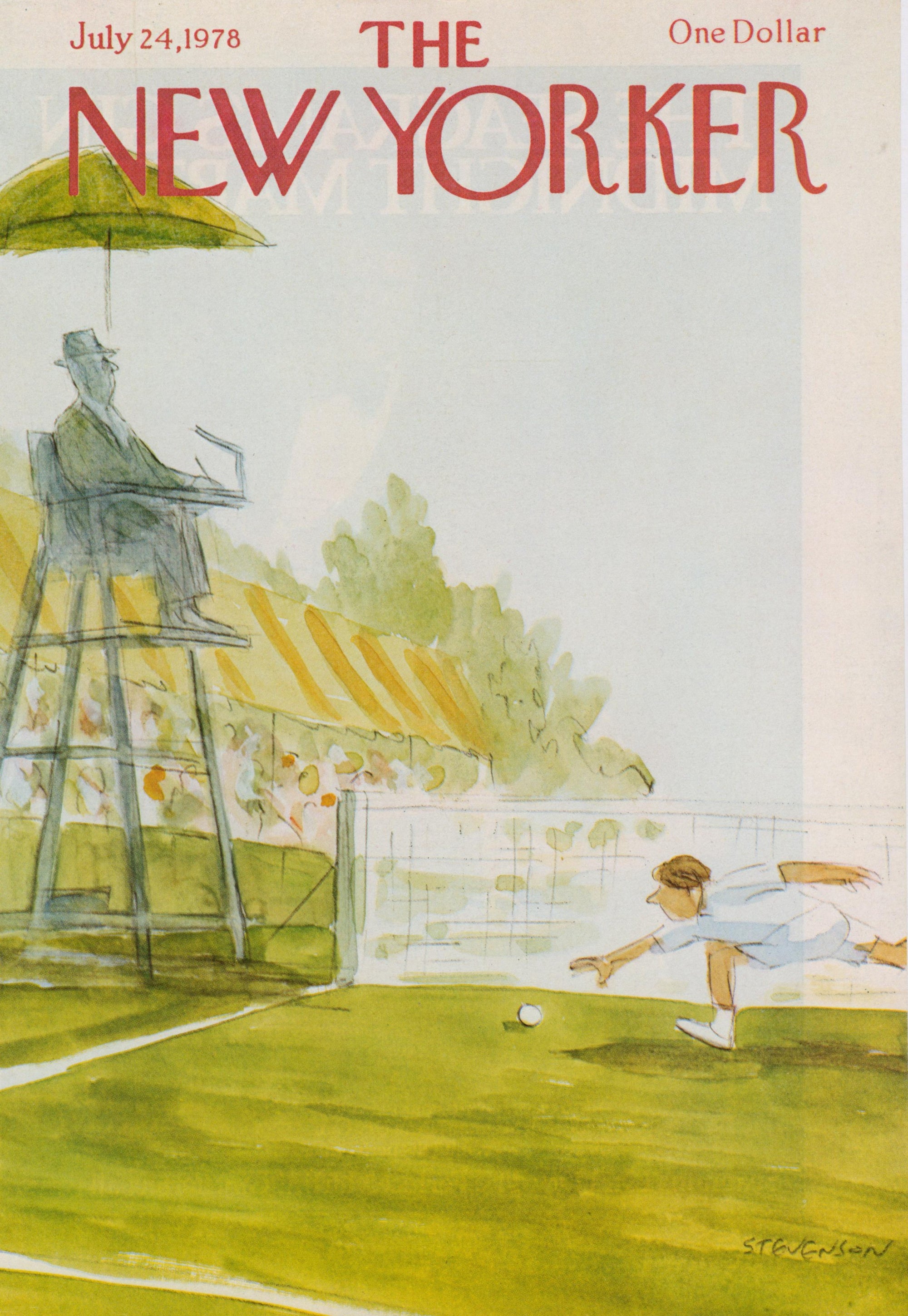 Match Point- The New Yorker - Authentic Vintage Cover Art