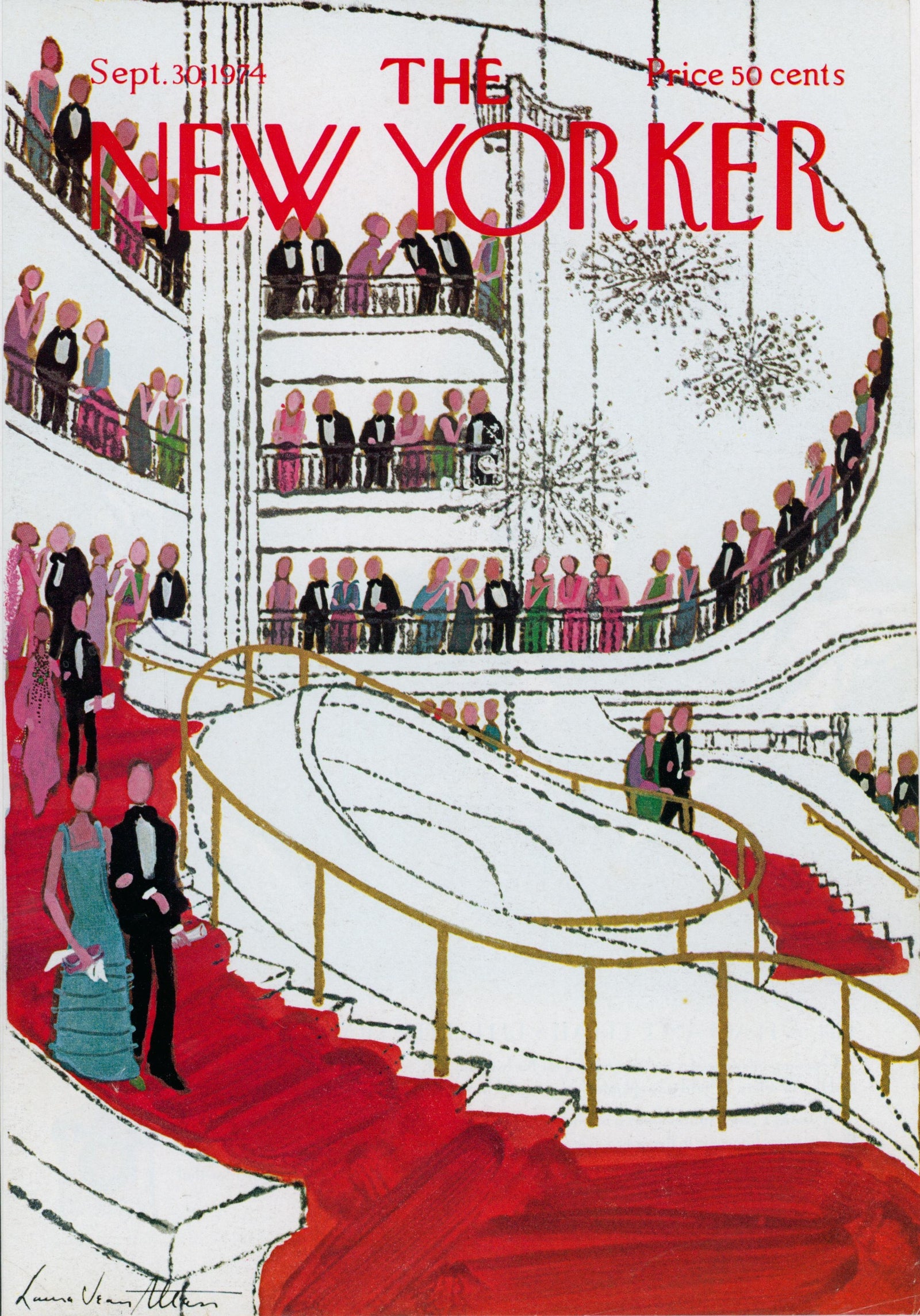 Red Carpet- The New Yorker - Authentic Vintage Cover Art