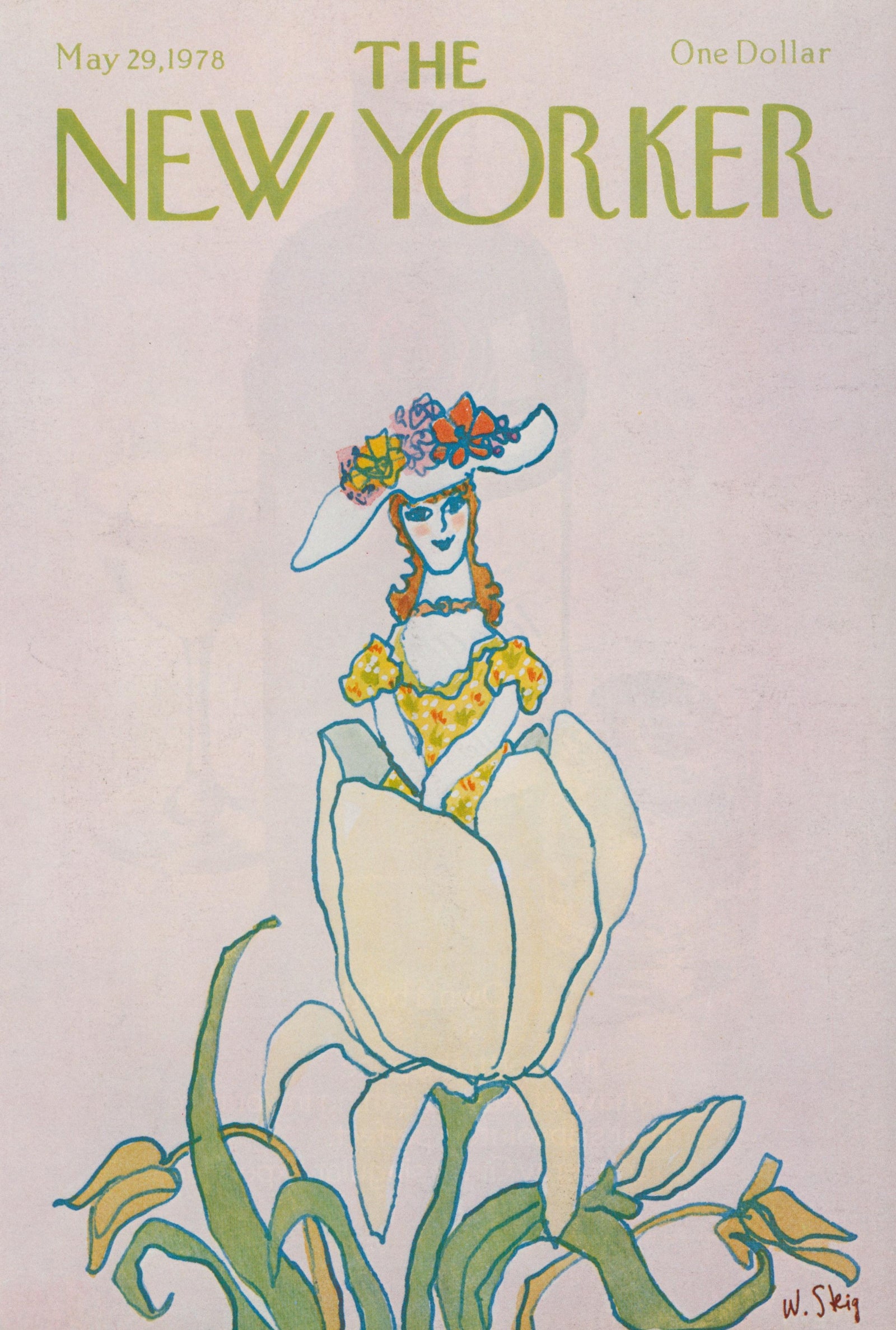 Lady Lilly- The New Yorker - Authentic Vintage Cover Art