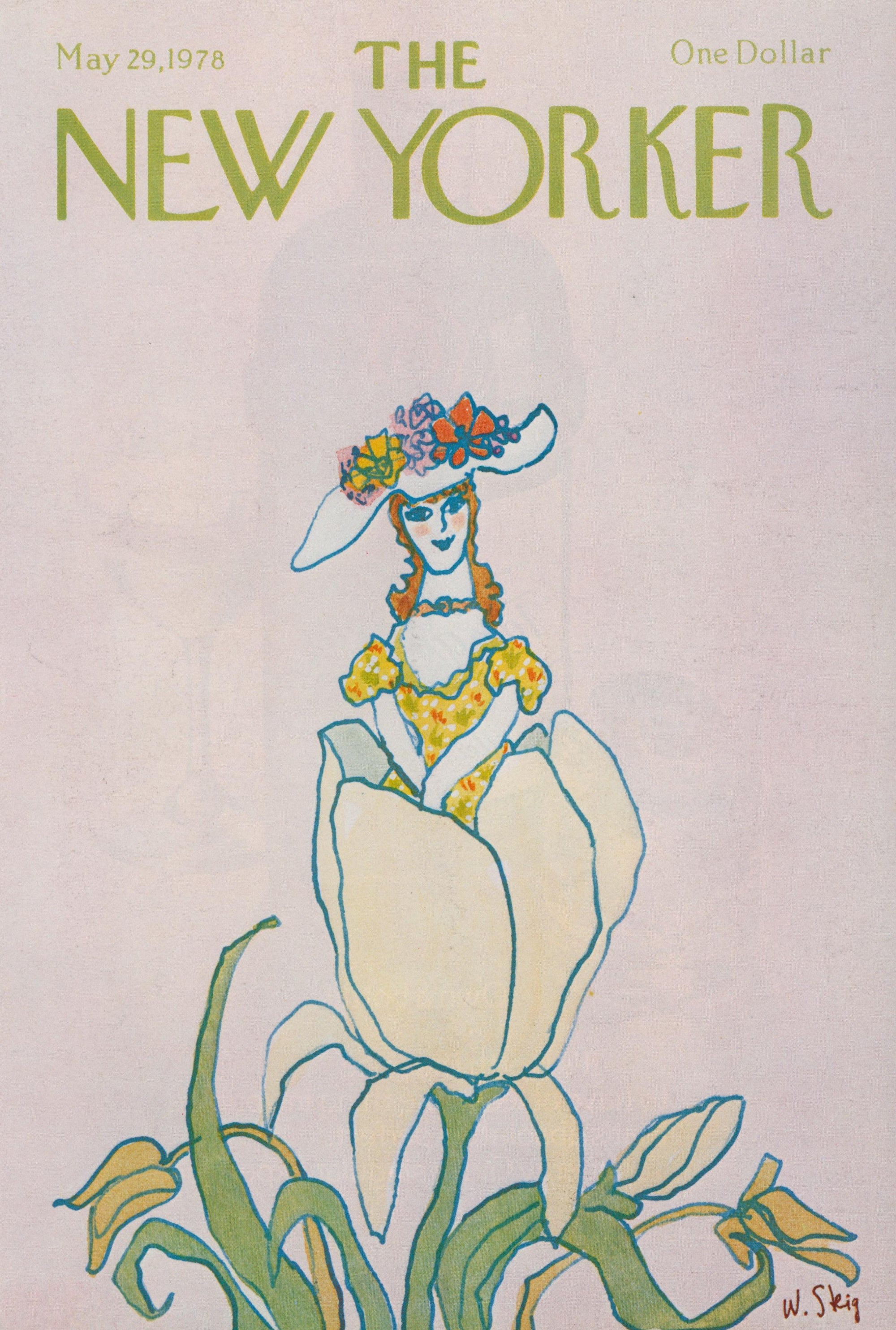 Lady Lilly- The New Yorker - Authentic Vintage Cover Art