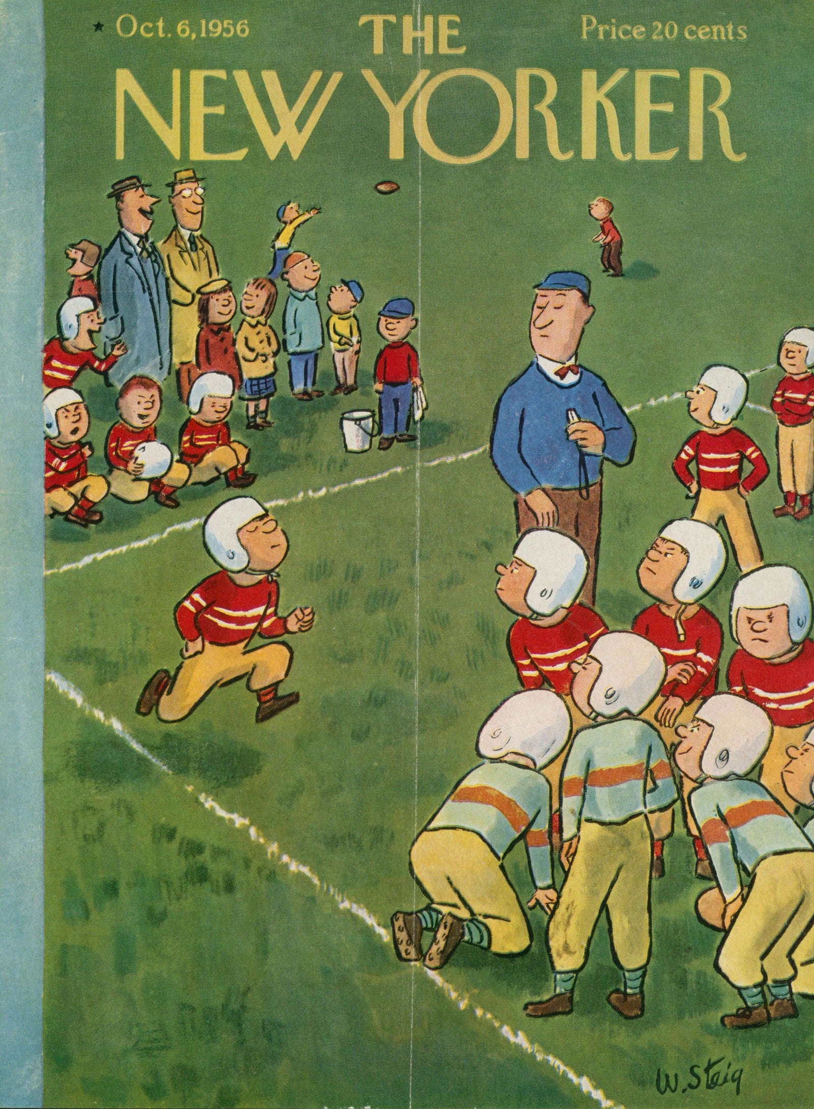 Peewee Football- The New Yorker - Authentic Vintage Cover Art
