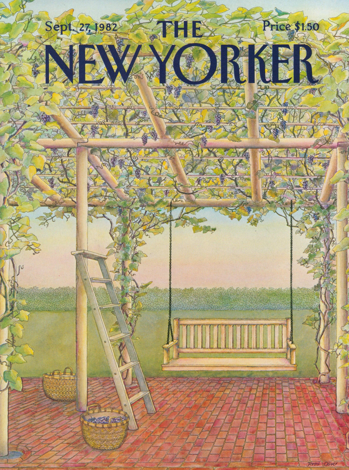 Through the Grape Vine- The New Yorker - Authentic Vintage Cover Art