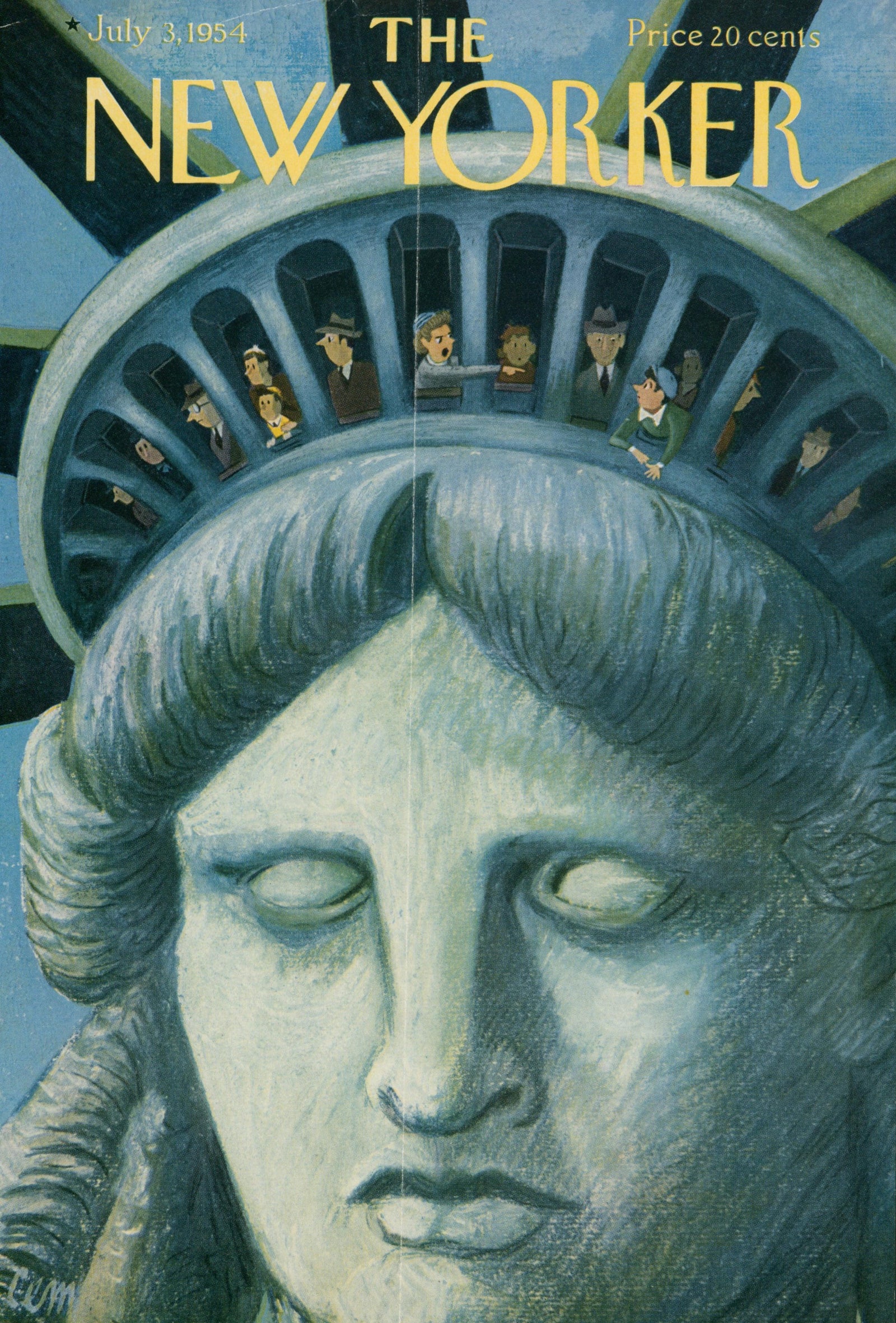 Lady Liberty- The New Yorker - Authentic Vintage Cover Art